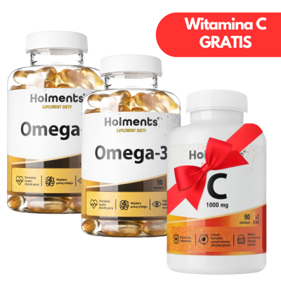 Zestaw 2x Omega-3 | GRATIS Witamina C